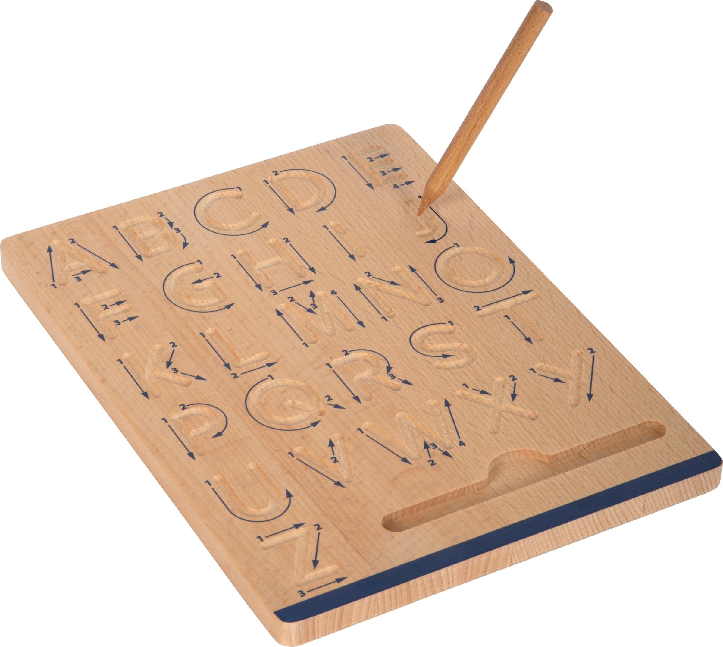 Small Foot Setd'ardoise Educate en Bois, Apprendre à écrire, à partir de 5 Ans, 12560, Coloré