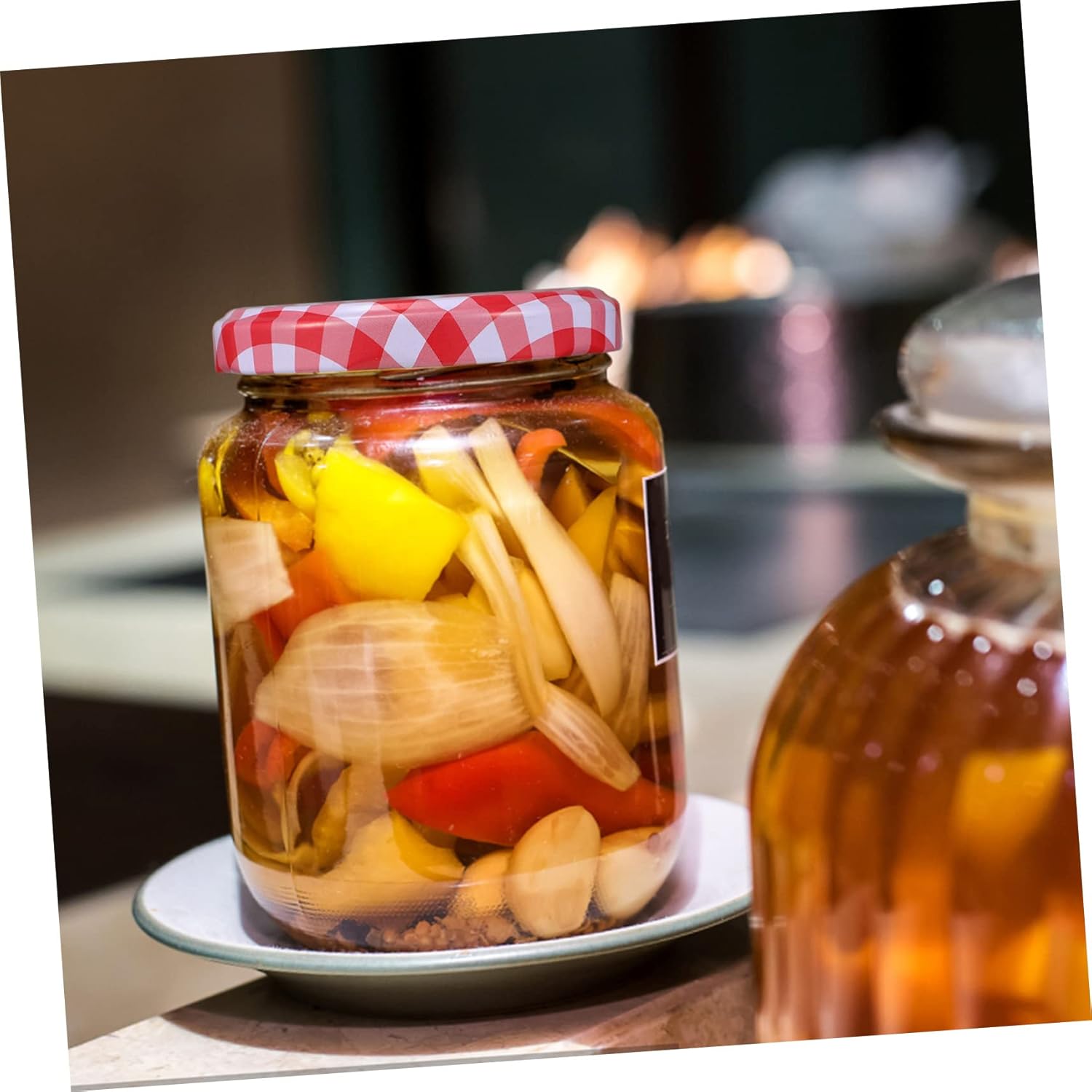 200Pcs Wide Mouth Jar Lids Leak Tinplate Caps for Canning and Storage Compatible with Jars for Preserving and Organizing