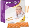 Premom hCG Pregnancy Test Strips: 50 Individually Wrapped Pregnancy Test Kit Powered by Premom Ovulation Predictor | hCG Urine Pregnancy Test Strips in Bulk