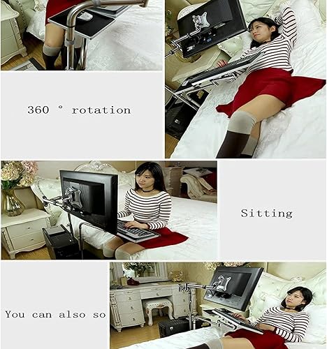 Miniatura 9 de OK610 OK611 - Soporte para computadora portátil en movimiento de cabecera ajustable para sofá y monitor de computadora+soporte para teclado, mesa