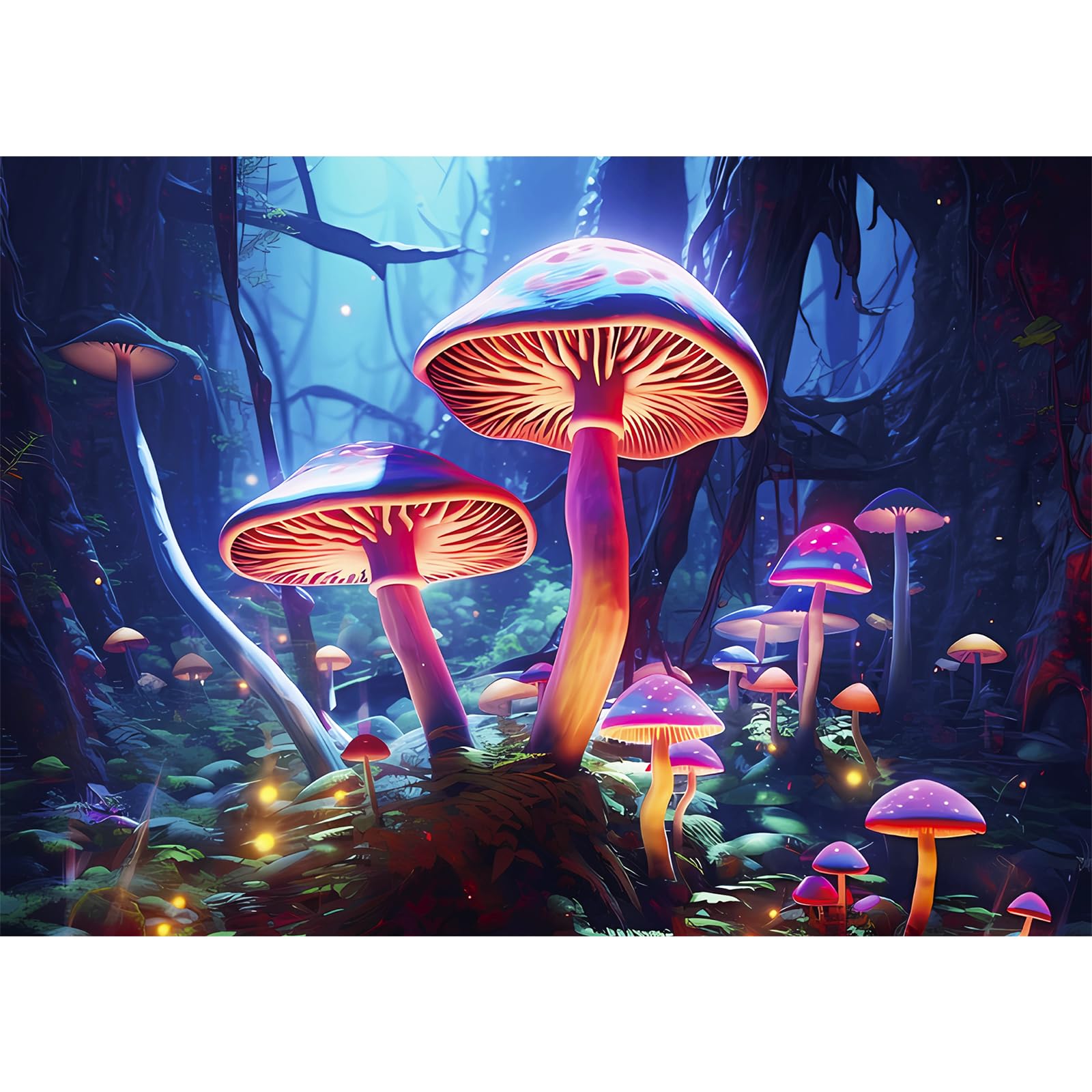 Edsjegn 1000 Piece Puzzles for Adults, Jigsaw Puzzles 1000 Pieces for Adults, Mushroom Puzzles for Adults 1000 Pieces and up, 1000 Piece Puzzle, Large Puzzles, Puzzle Games for Adults