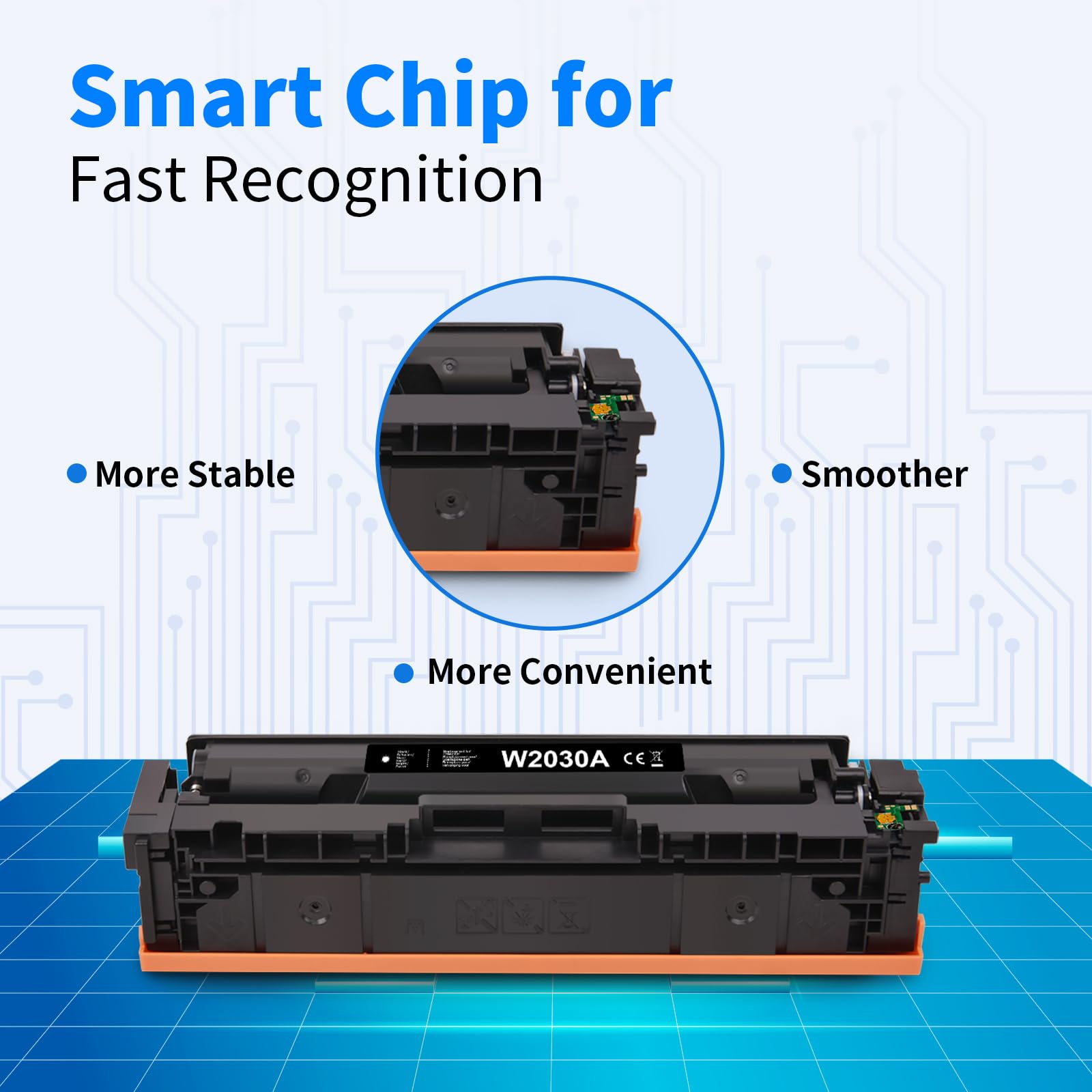 MYCARTRIDGE Toner 415A (z chipem) kompatybilny z HP 415A 415X W2030A W2030X, kompatybilny z HP Color LaserJet Pro MFP M479fdw M479dw M479fdn M454dw M479fnw M479fdn 479fdw M454ddn