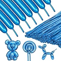 Vista 17 de Globos largos de animales, 260 globos gruesos para atar un arco de globos, para torcer látex, modelado mágico, cumpleaños delgado, para fiesta