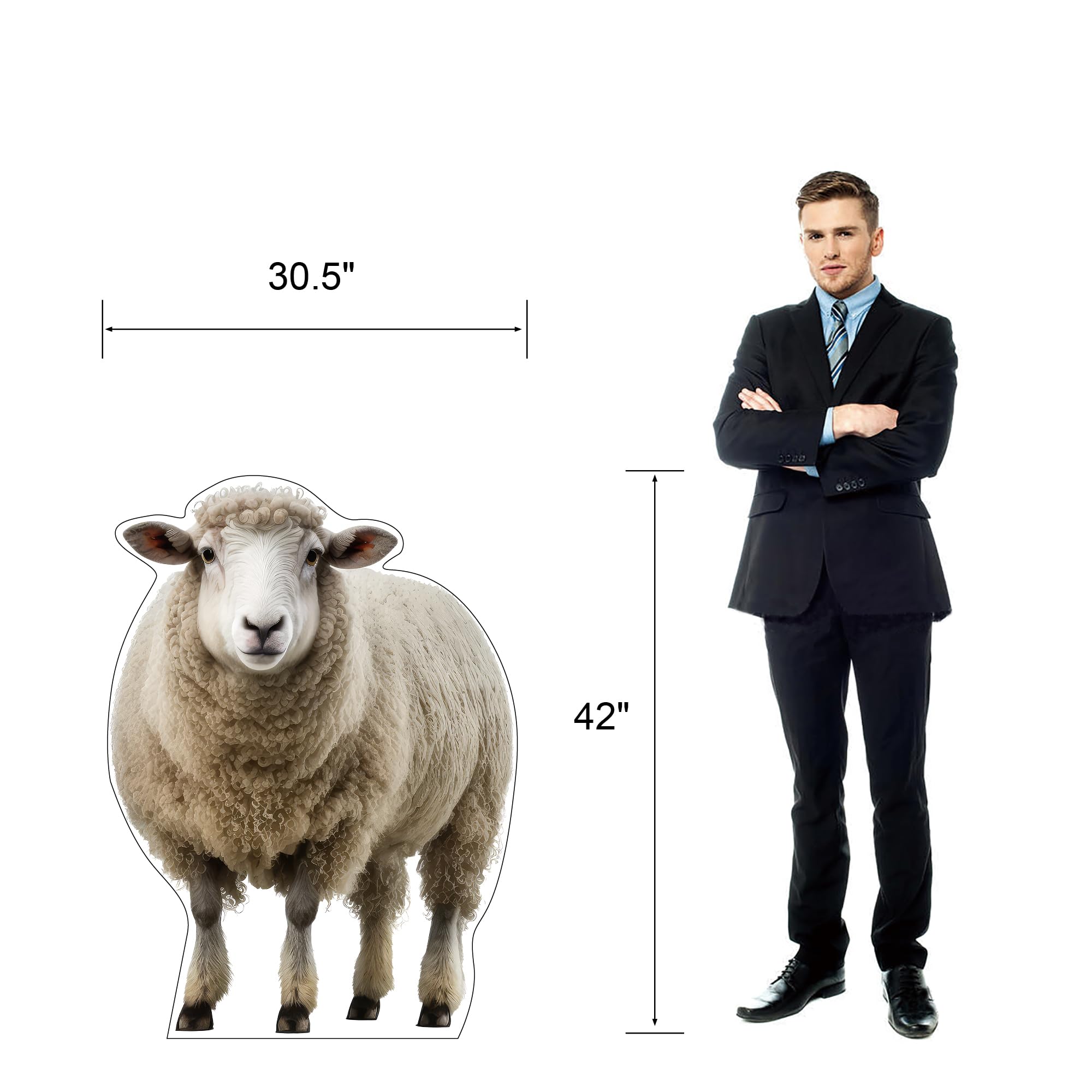 Life Size Cardboard Cutout Standup | Waterproof | Animals - Sheep