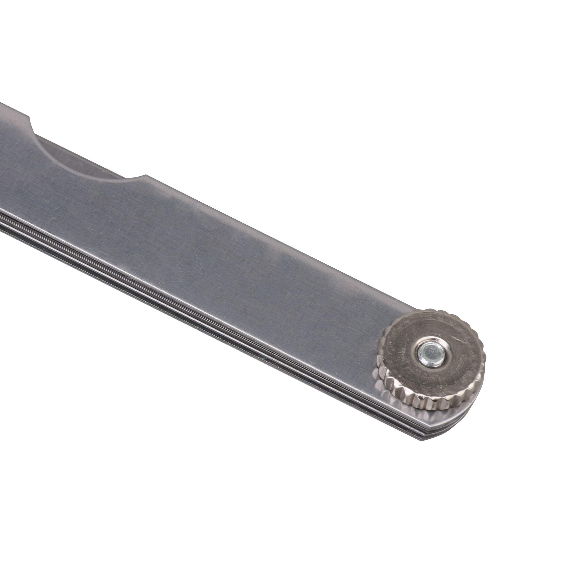 BQLZR Fühlerlehre 300mm – 17 Blatt, 0,02-1mm, Metrisch & Zöllig – Für Präzise Spaltmaße