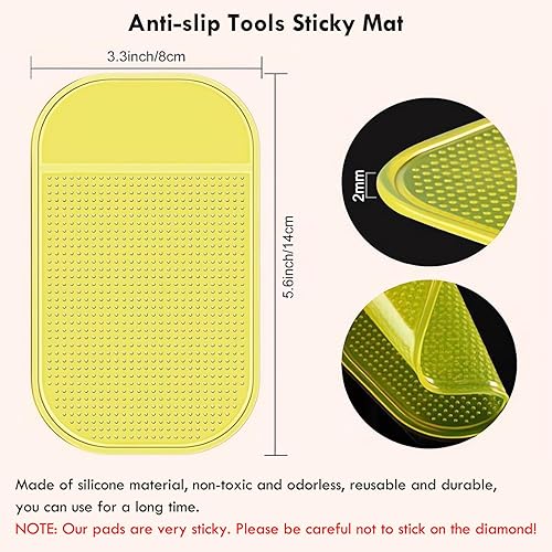 Miniatura 2 de Almohadillas adhesivas de arte de diamantes, alfombrilla adhesiva para pintura de diamantes, almohadillas adhesivas de arte de diamantes, eleva tu