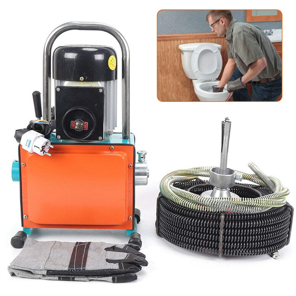 Máquina de limpieza de tuberías, 1000 W, herramienta de limpieza de tuberías, herramienta con broca de 16 mm, limpieza para tuberías de 20 a 150 mm de diámetro