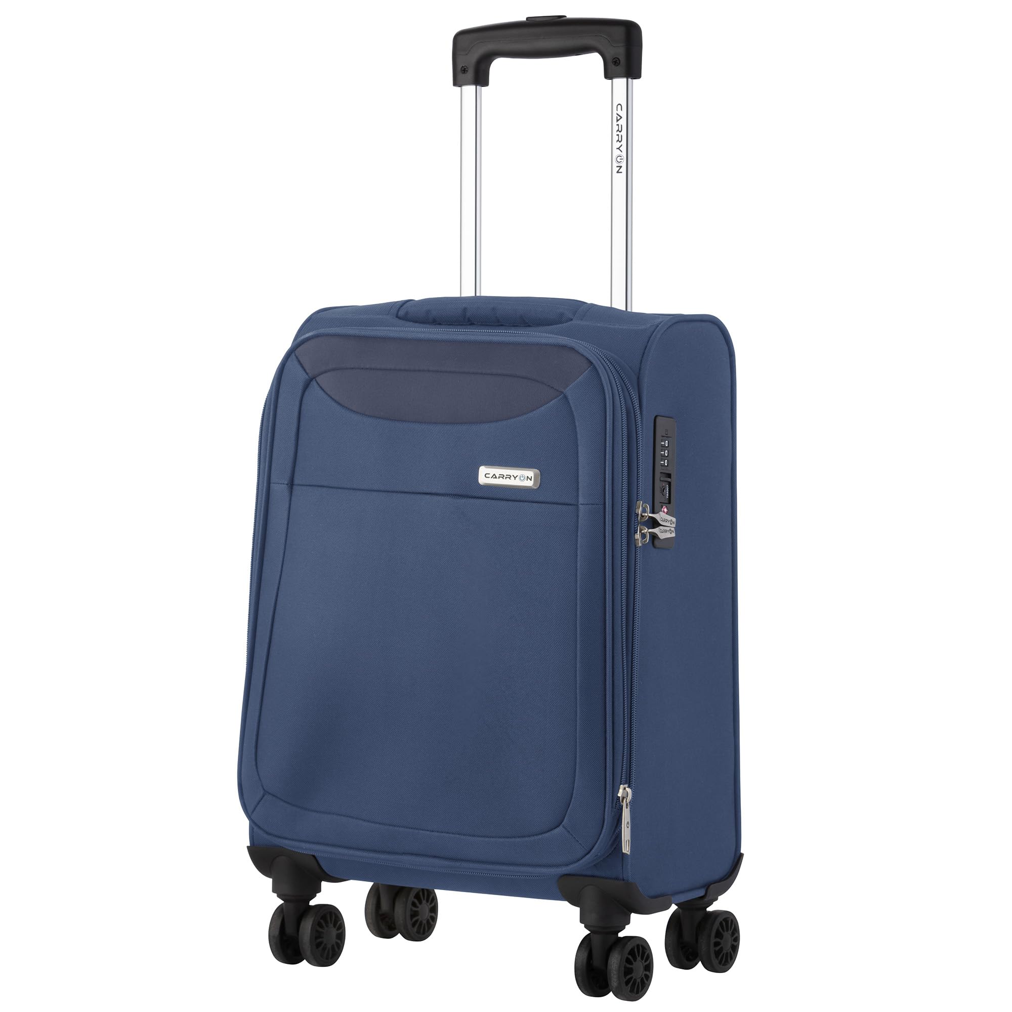 Air – Valigia morbida da cabina 55 cm 41 litri leggera con serratura TSA (Blu, Piccolo)