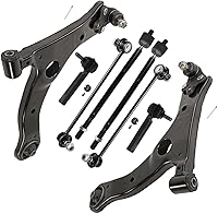Vista 44 de Detroit Axle - Kit de brazos de control delanteros de 8 piezas para Toyota Sienna 2004-2010, 2 brazos de control inferiores con rótulas, 4 barras