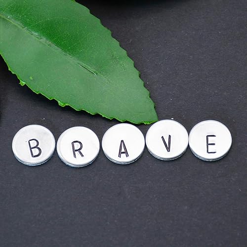 Miniatura 8 de ABBECIAO 50 etiquetas acabadas ligeras de aluminio de la joyería del círculo de los espacios en blanco sin el agujero