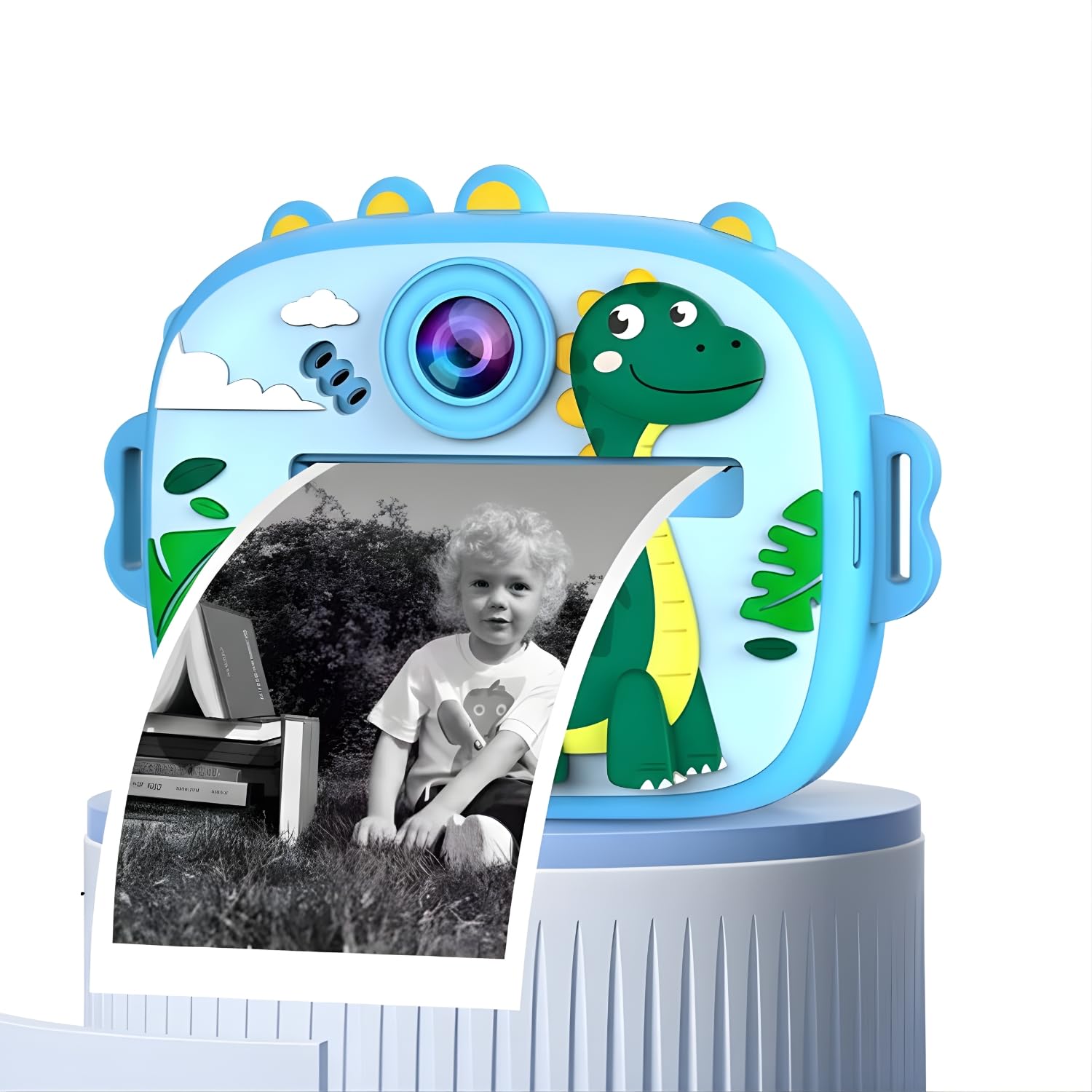 Drumstone 10 𝒀𝒆𝒂𝒓𝒔 𝑾𝒂𝒓𝒓𝒂𝒏𝒕𝒚 Kids Instant Digital Print Camera with Zero Ink Thermal Printing | 2×3 Photo Print, Photo Storage, Durable Design | Creative Toy Camera Gift for Boys & Girls