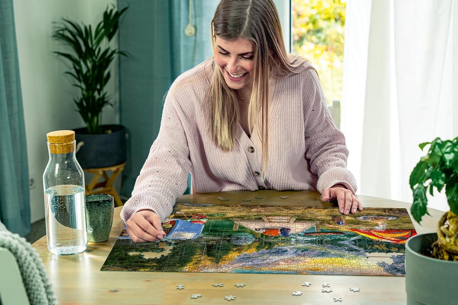 Ravensburger Calm Campsite 1000 Piece Jigsaw Puzzle for Adults - 12000076 - Handcrafted Tooling, Made in Germany, Every Piece Fits Together Perfectly