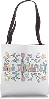 Groovy Applied Behavior Analysis Therapy Flowers Tote Bag