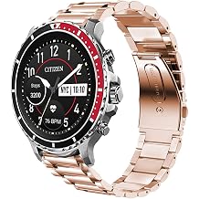 Compatible with Citizen CZ Bands, onetuo Stainless Steel Metal Replacement Straps Compatible for Citizen CZ Smartwatch