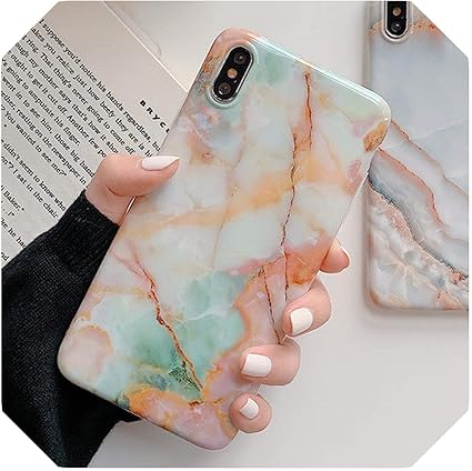 Amazon Coque For Iphone 7 Xs Maxソフト花崗岩印刷光沢カバーカバー6 S錆赤大理石ケースのfor Iphoneブランド8 7プラスx Xr K For Iphone 11 ケース カバー 通販