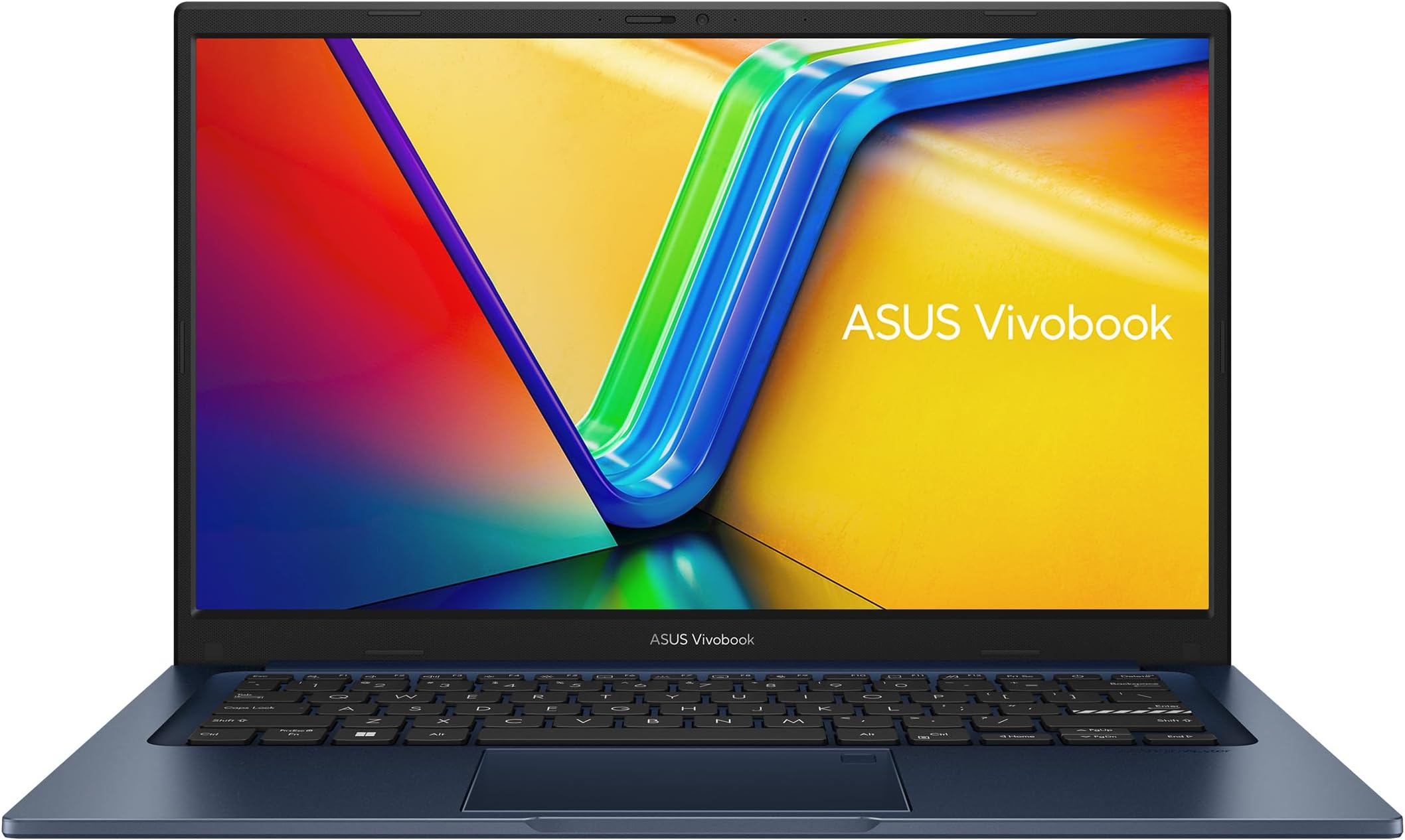 Vivobook 14 X1404VA-NK114W (Quiet Blue) Slim Laptop, i5-1355U 8GB 512GB PCIE G3 SSD, Intel UMA, WIN11 HOME, 14-inch, HD Webcam, Fingerprint, Backlit-Eng-Arb-KB