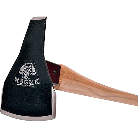 Rogue Hoe 6 Inch Steel Triangle A Blade Fire Trail Hoe with Hickory Wood Handle