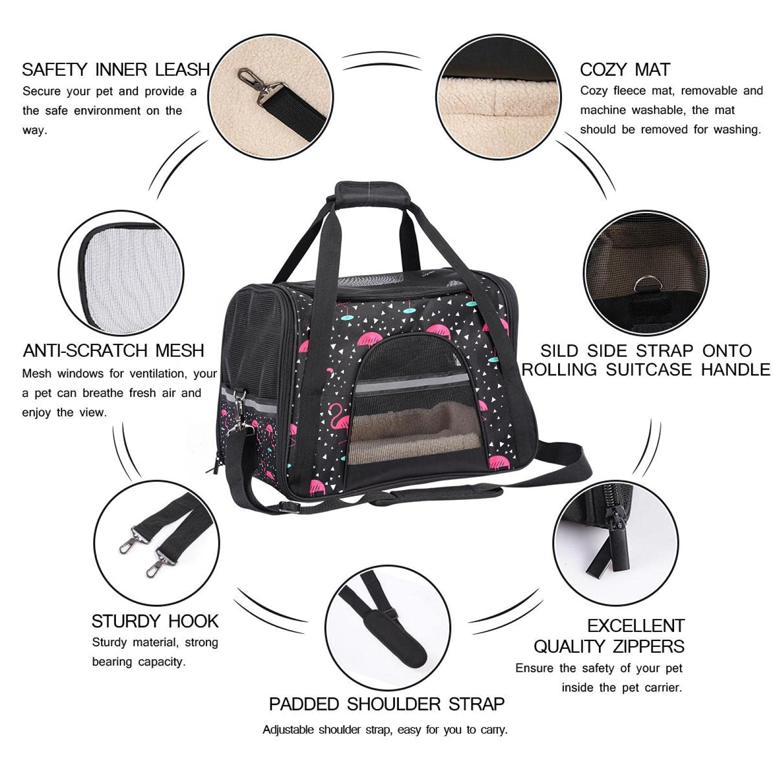 Whisker City Carriers Spotted SoftSided Carrier Cat Fred