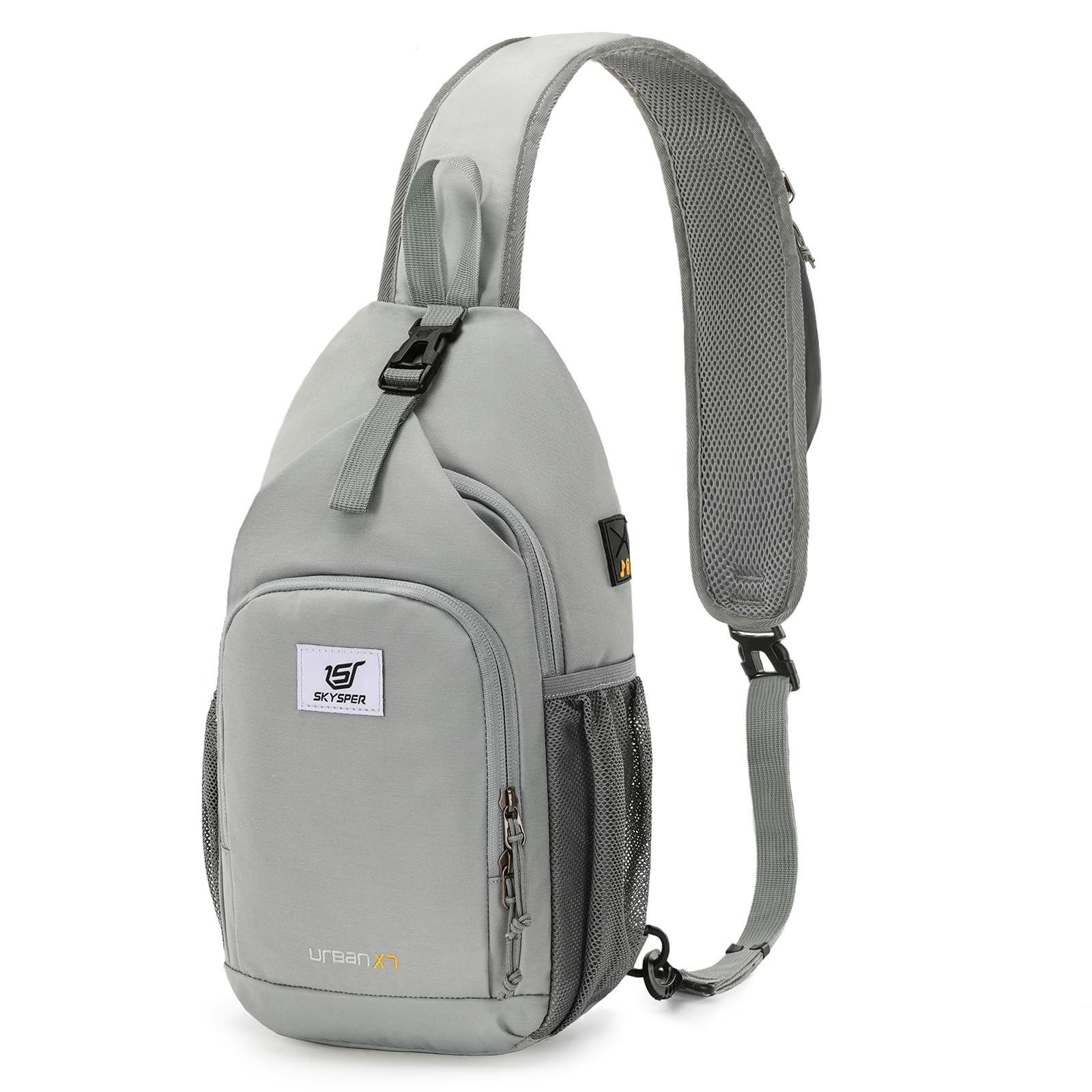 SKYSPER Brusttasche Schultertasche Herren Sling Bag Klein Crossbody Bags Männer Damen Leicht Umhängetasche Wandern Outdoor Reisen, URBANX7 Brusttaschen