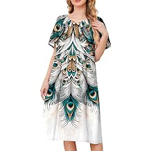 House Dresses for Women with Pockets Moo Moos Muumuu Dresses S-5XL