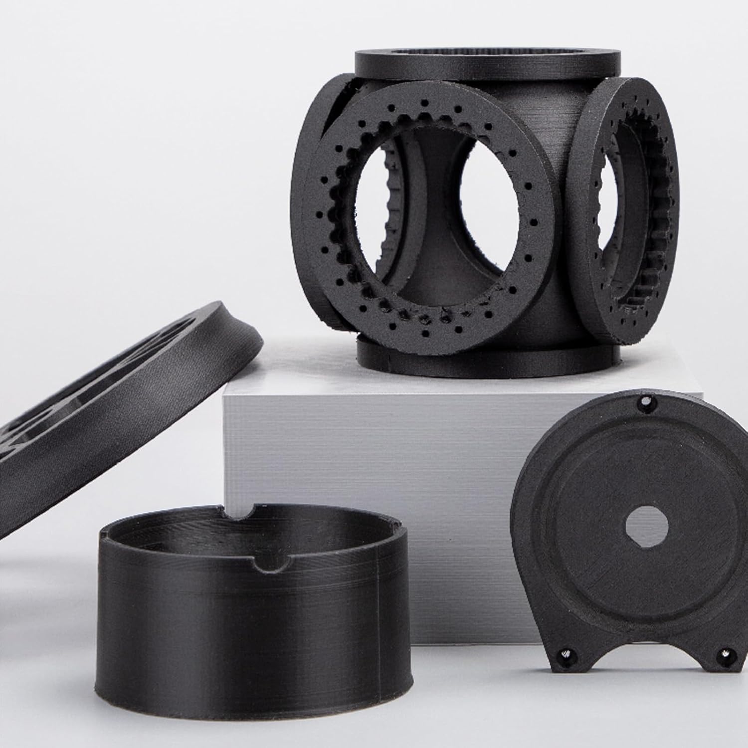 PLA Carbon Fiber Filament 1.75mm, Carbon Fiber Filled Polylactic Acid Filament, 3D Printer Filament Black 1kg Spool (PLA-CF)