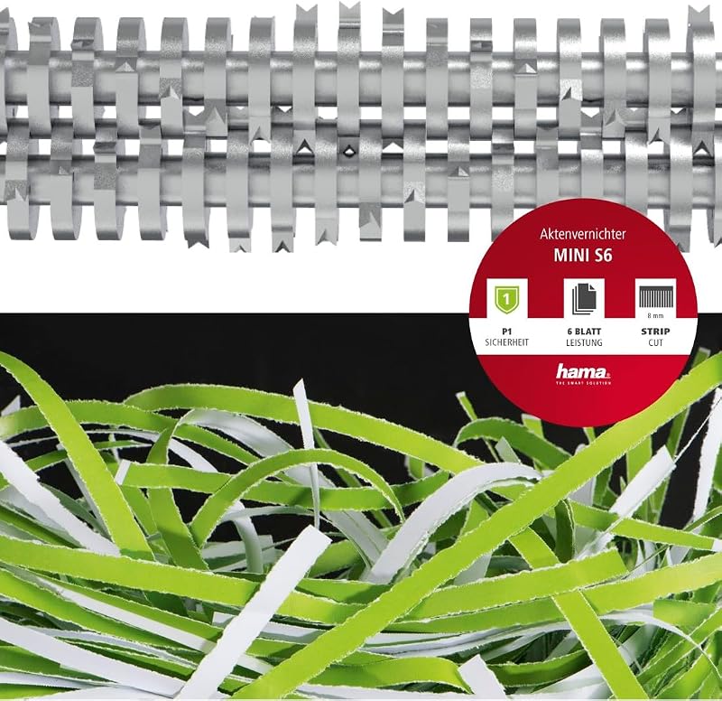 Hama papírmegsemmisítő adapter 8mm csíkvágás 6 lap fekete