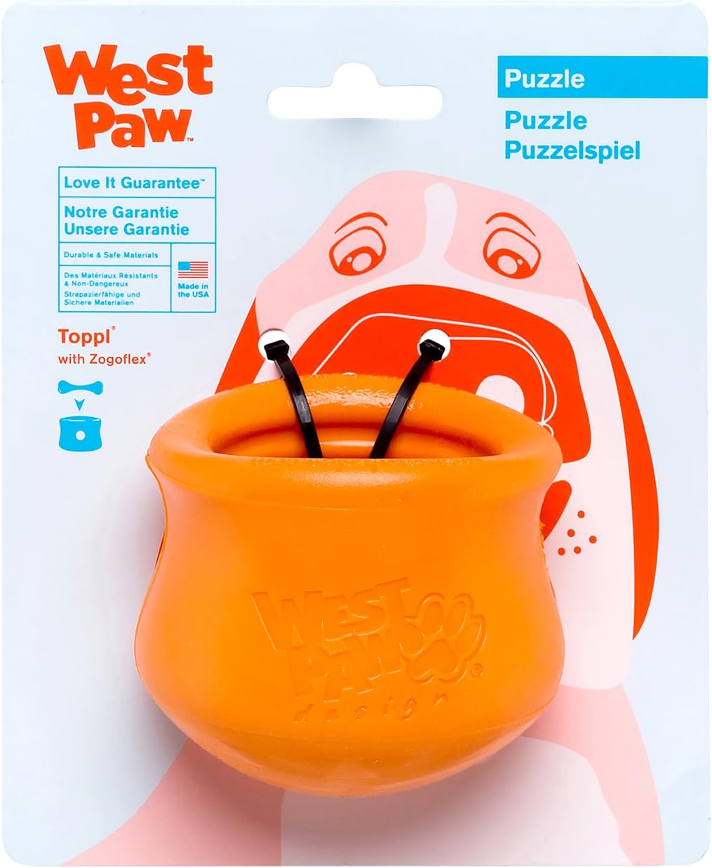 West PawsDesign Zogoflex Toppl, Orange, S