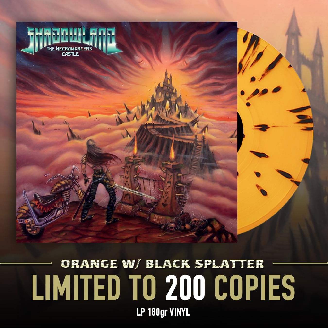 The Necromancer’s Castle (Ornage W/ Balck Splatter) [VINYL]