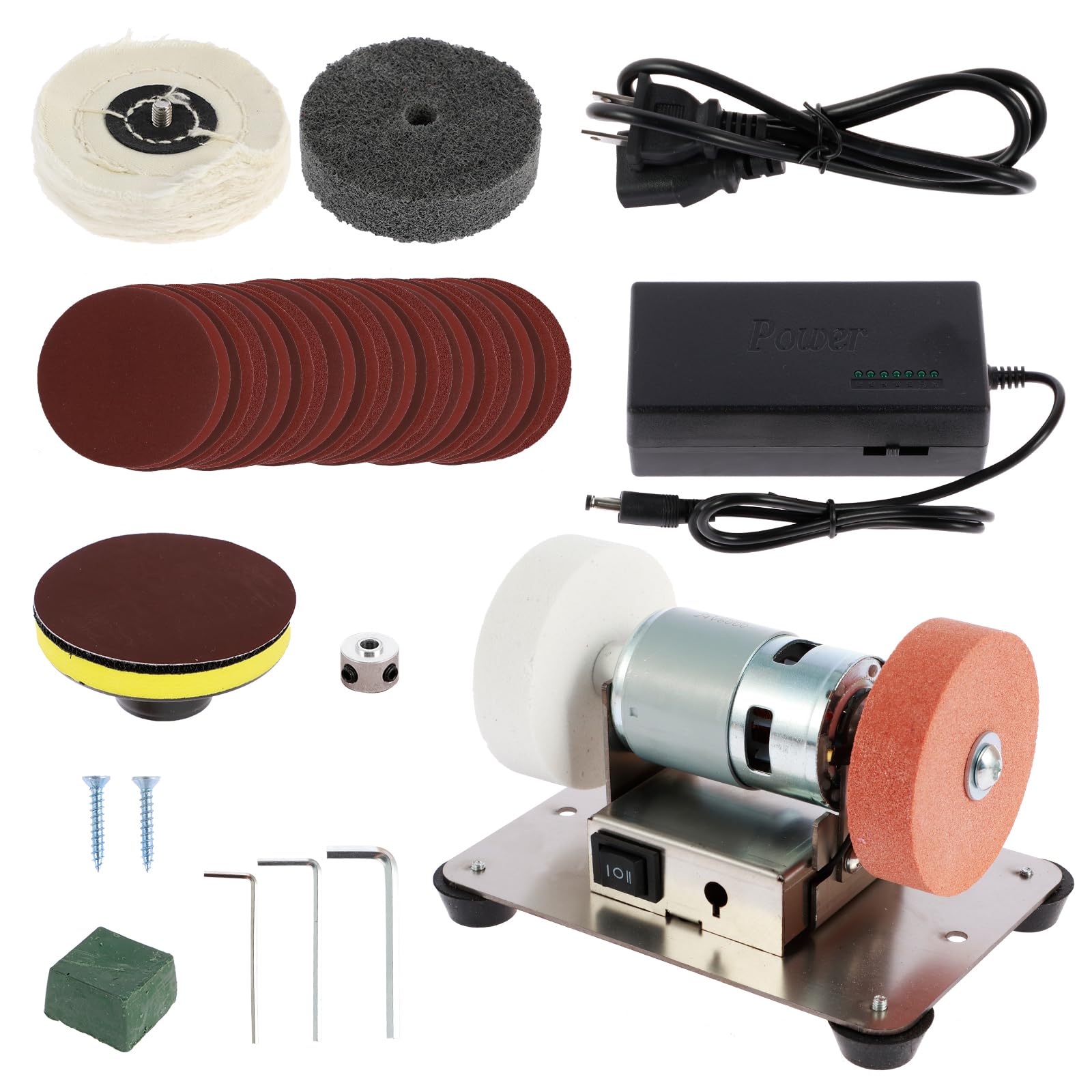 Mini Knife Sharpener Sander Mini Belt Sander,7 Adjustable Speed