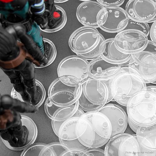 Miniatura 5 de SIXPOINTS 36 piezas de base redonda transparente compatible con figuras de acción de películas de Star Wars vintage de 3.75 pulgadas, disco de 0.984