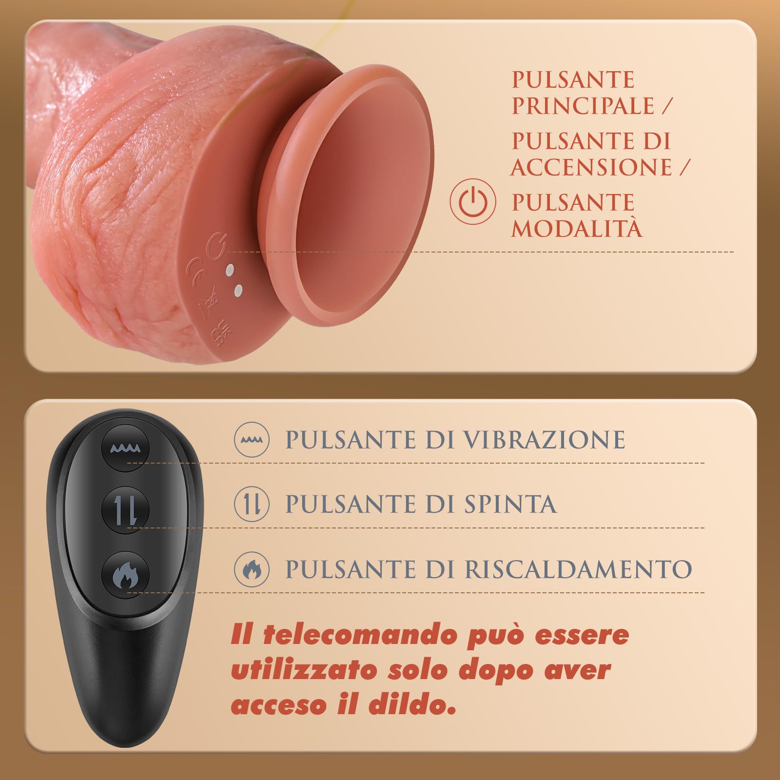 Dildo Realistico Vibratoreper Donna Professionale - Dildo Vibratore Butt Plug Anale Stimolatore Clitoride Femminile Sex Toys con 7 Spinta e 10 Vibrazione, Pene Realistico xxl Grosso Sexytoysys Donna