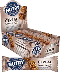 Nutry Barra De Cereais Cappuccino 20G - Display Com 24 Unidades - Com 3 Cereais Café Chocolate E Canela