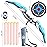TEMI Kids Bow and Arrow Set - LED Light Up Archery Toy Set with 10 Suction Cup Arrows, 4 Target & Quiver, Indoor and Outdoor Toys Archery Boys Toys Gifts for 3-12 Years Old Boys Girls