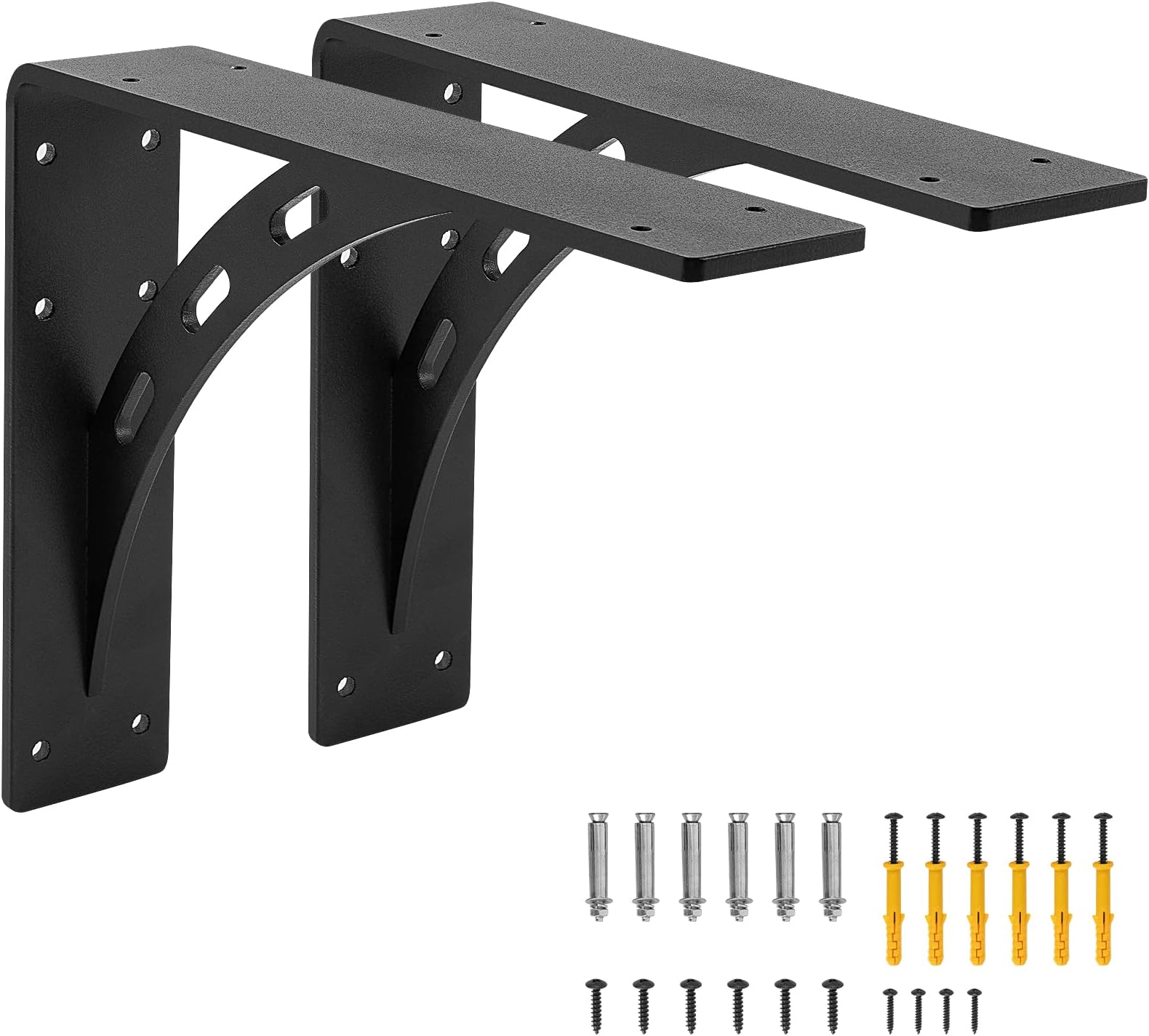 10"x 6"Shelf Bracket ,L Shelf Brackets,max Load 300lbs, Premium Alloy Metal Heavy