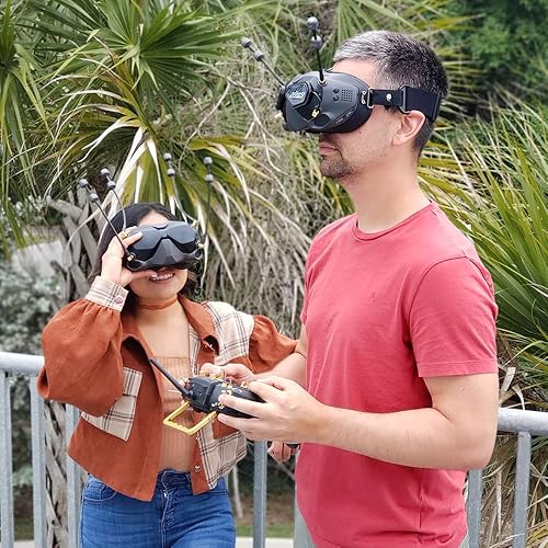 Miniatura 4 de Lumenier Antena doble AXII 2 HD de largo alcance de 5,8 GHz (LHCP, RPSMA) - Ángulo recto - 0,7