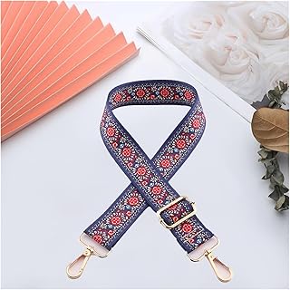 Correa Bolso Bandolera Correa for Bolso Correa Ancha for el Hombro Bolso de Repuesto de Nailon Estilo étnico Bolso con travesaño Ajustable Correa for Bolso Ajustable Correas para Bolsos (Color : J82-
