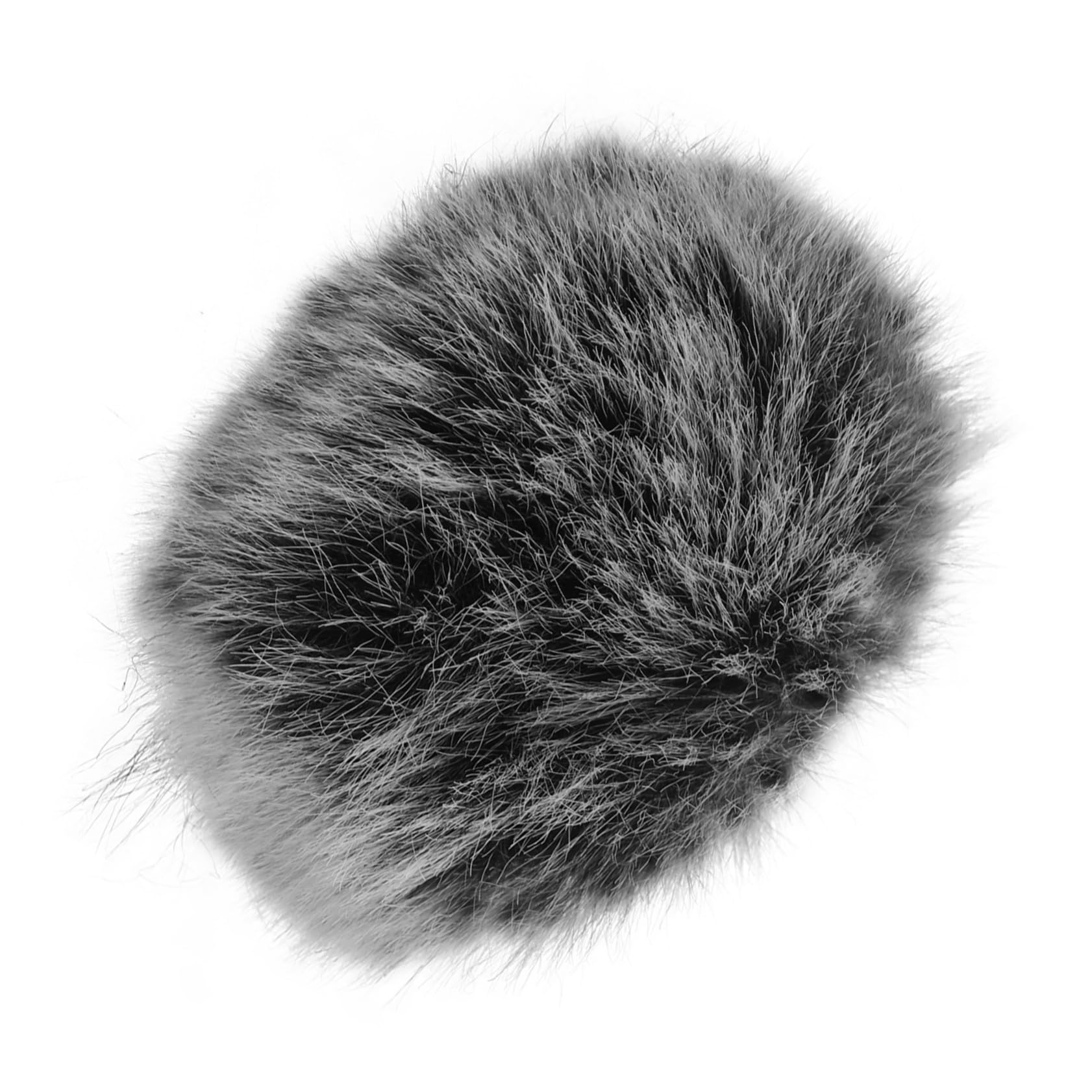 Mikikit Bonnette Facile à Démonter Anti-vent en Fourrure Artificielle pour Microphone Protection le Vent pour Scènes et Usage Domestique
