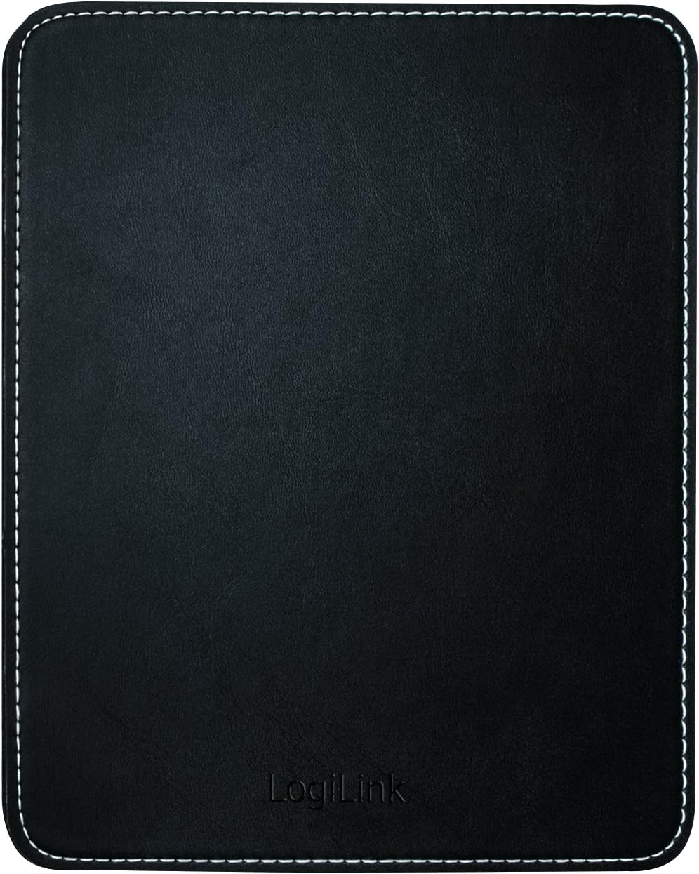LogiLink ID0150 Mouse Mat in Leather Design with Non-Slip Rubber Backing Black