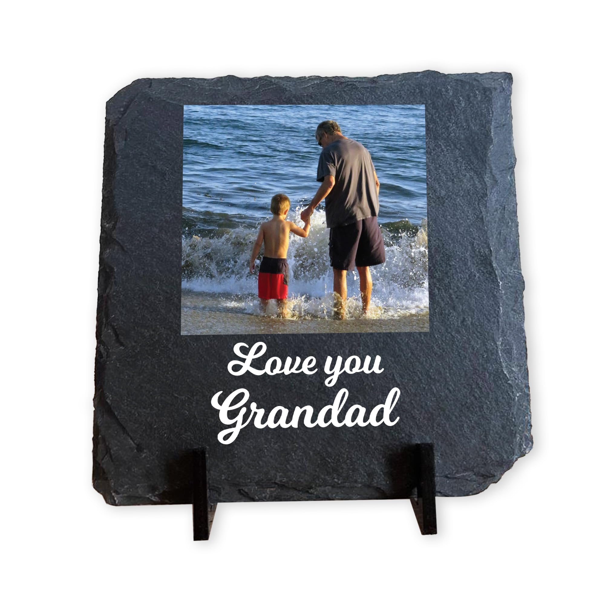 Red Ocean Grandad I Love You Gift, Gift for Grandad Grandpa Gramps, Personalised Slate Sign, Grandad Gifts Christmas, Grandad Gifts Birthday, Grandad Gifts From Grandchildren Keepsake