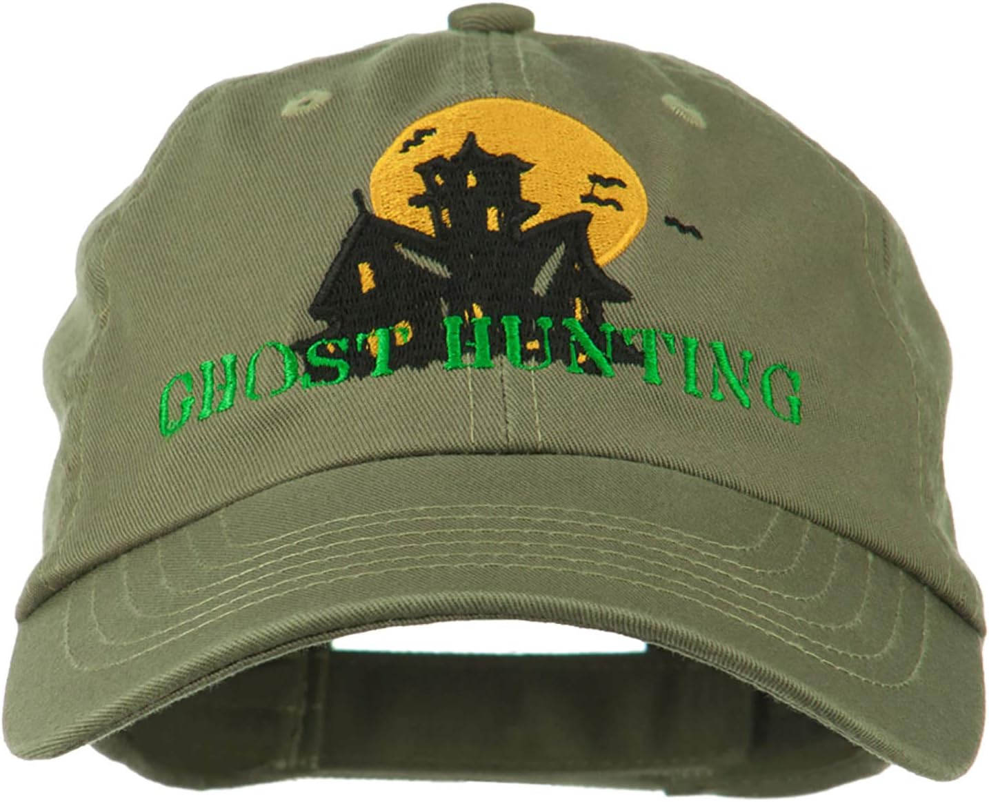 e4Hats.com Halloween Ghost Hunting Embroidered Pet Spun Cap