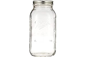 Ball Wide Mouth Half Gallon 64 Oz Jars with Lids and Bands...