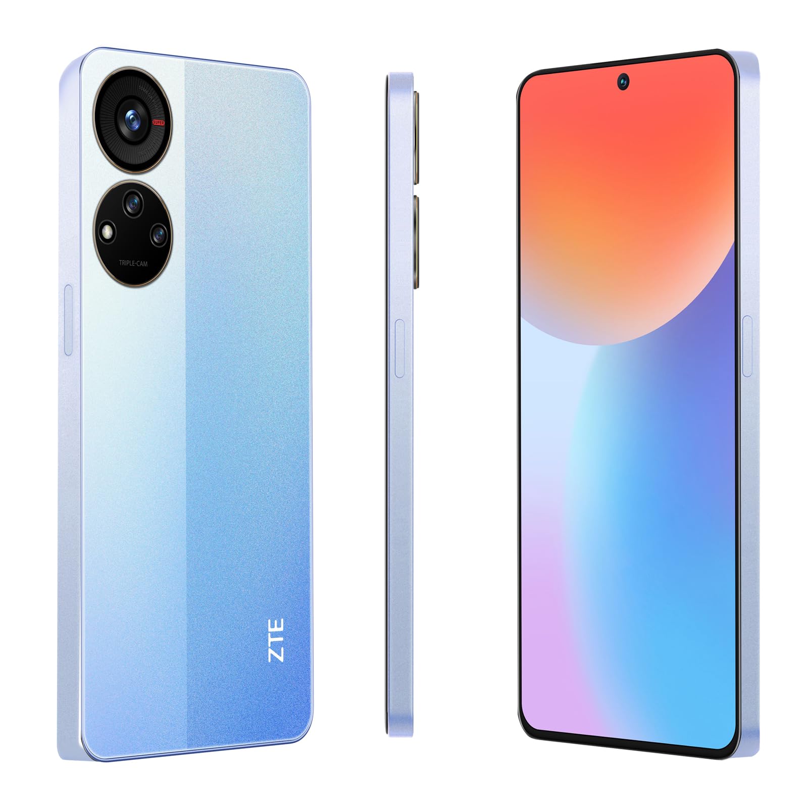 ZTE Axon 40 SE 6 GB Ram128 GB Triple Cámara Liberado Azul : Amazon