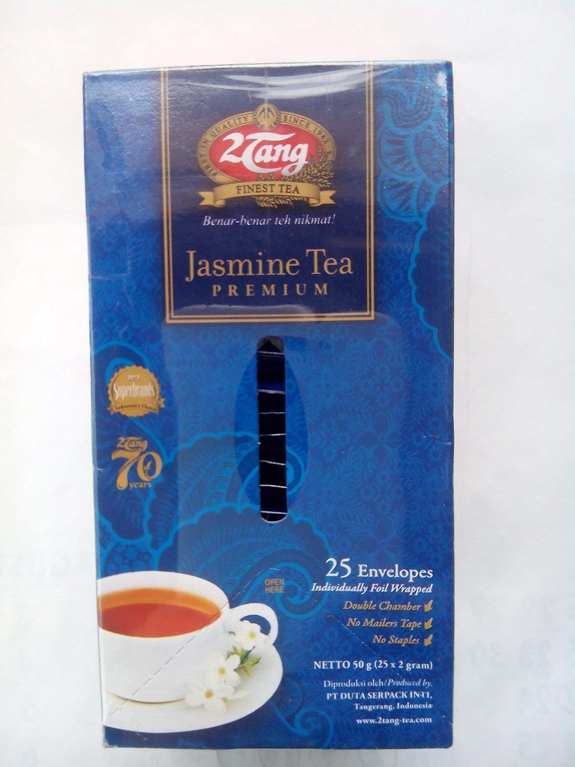 2tang (2 Tang) Premium Jasmine Tea with Envelope, 1.76 Oz
