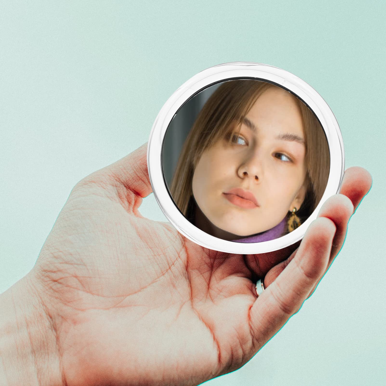 Beavorty 3 Specchi Da Viaggio Robusti E Resistenti Allusura 20x Per Il Trucco Delle Unghie Per Cosmetici