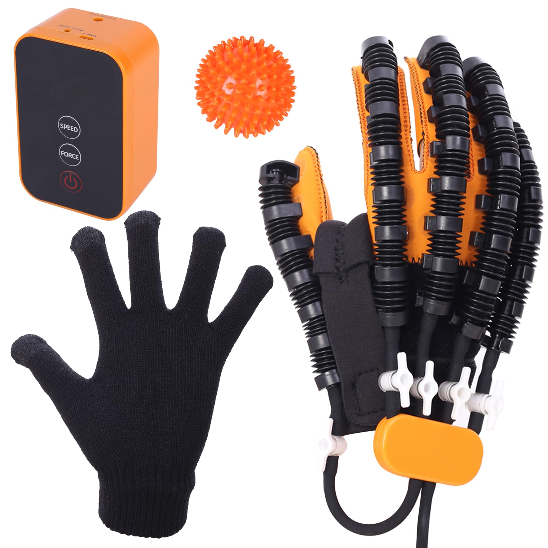 (Guante derecho),Guantes robóticos de rehabilitación, para hemiplejia ictus parálisis cerebral mano pacientes recuperación fisioterapia ejercicio equipo terapéutico
