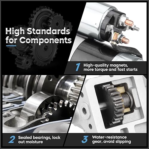 Miniatura 3 de Nuevo arrancador para Ford Fusion 2006-2009 de 3.0L, para Mercury Milan 3L 2006-2009, Lincoln Zephyr 3L 2006 Reemplazo para 6E5T-11000-BA,