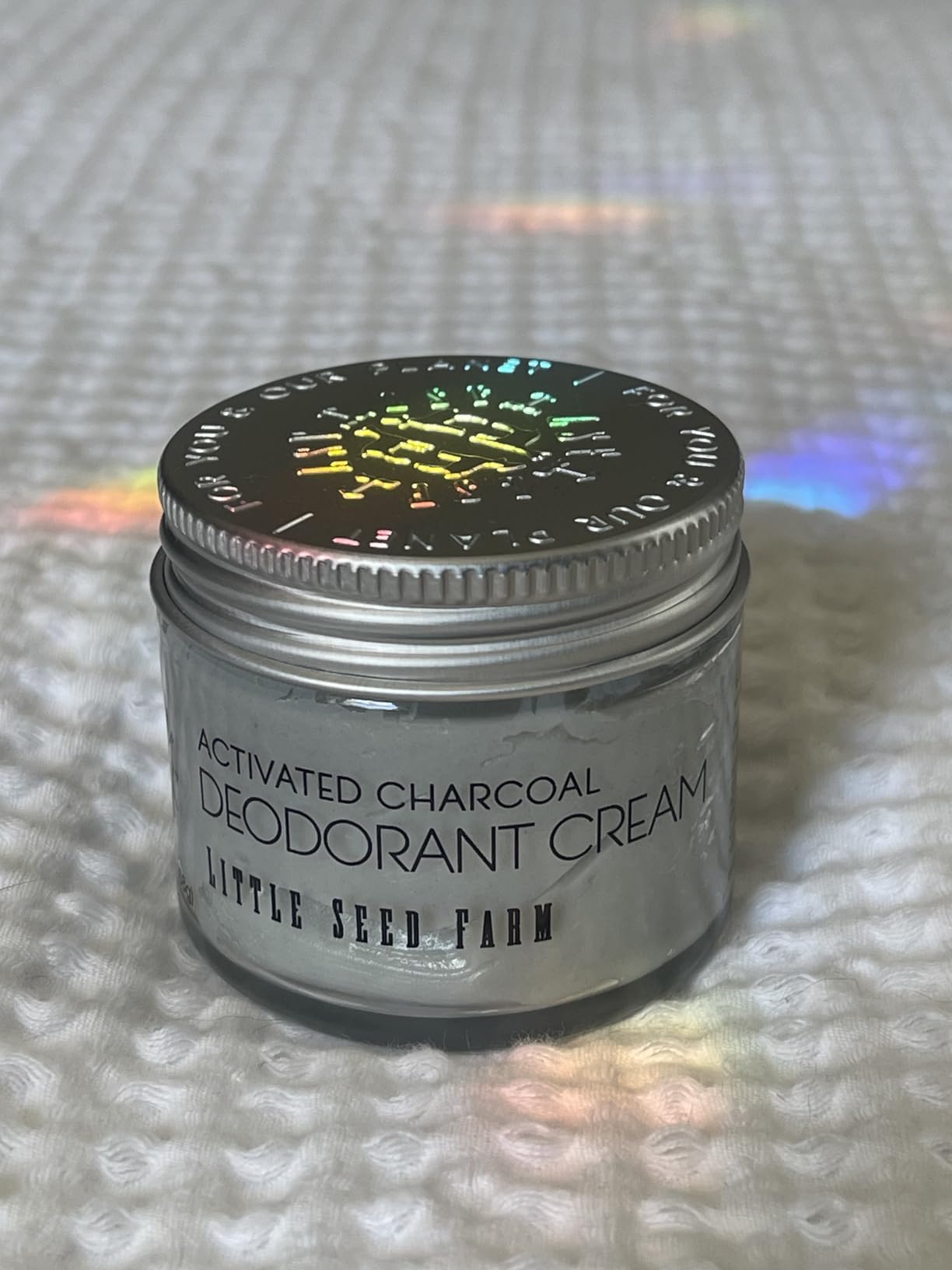 Little Seed Farm All Natural Deodorant Cream - Activated Charcoal - Aluminum Free Deodorant for Women or Men, Net Wt. 2.4oz | 68g