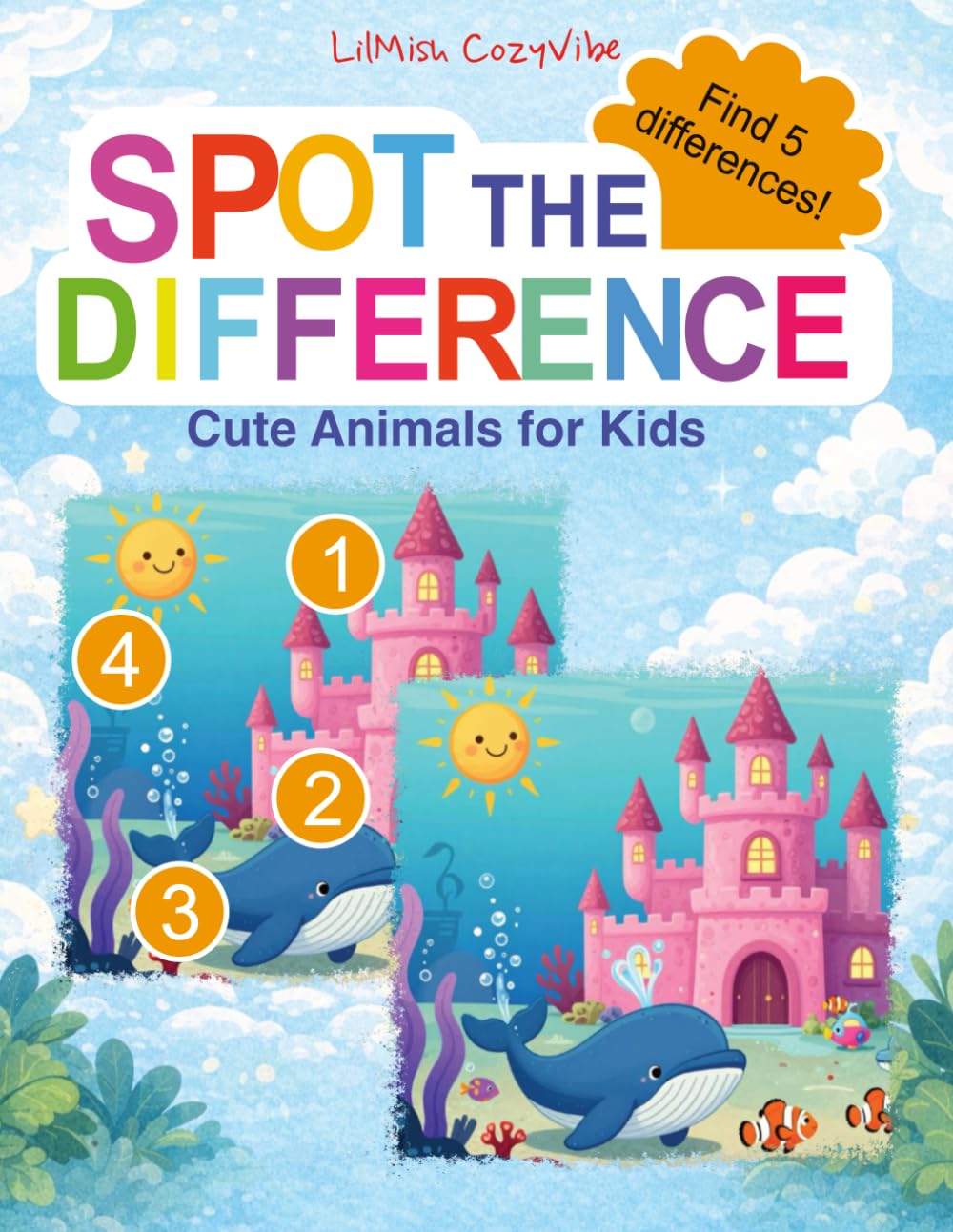 Spot the Difference: Cute Animals for Kids