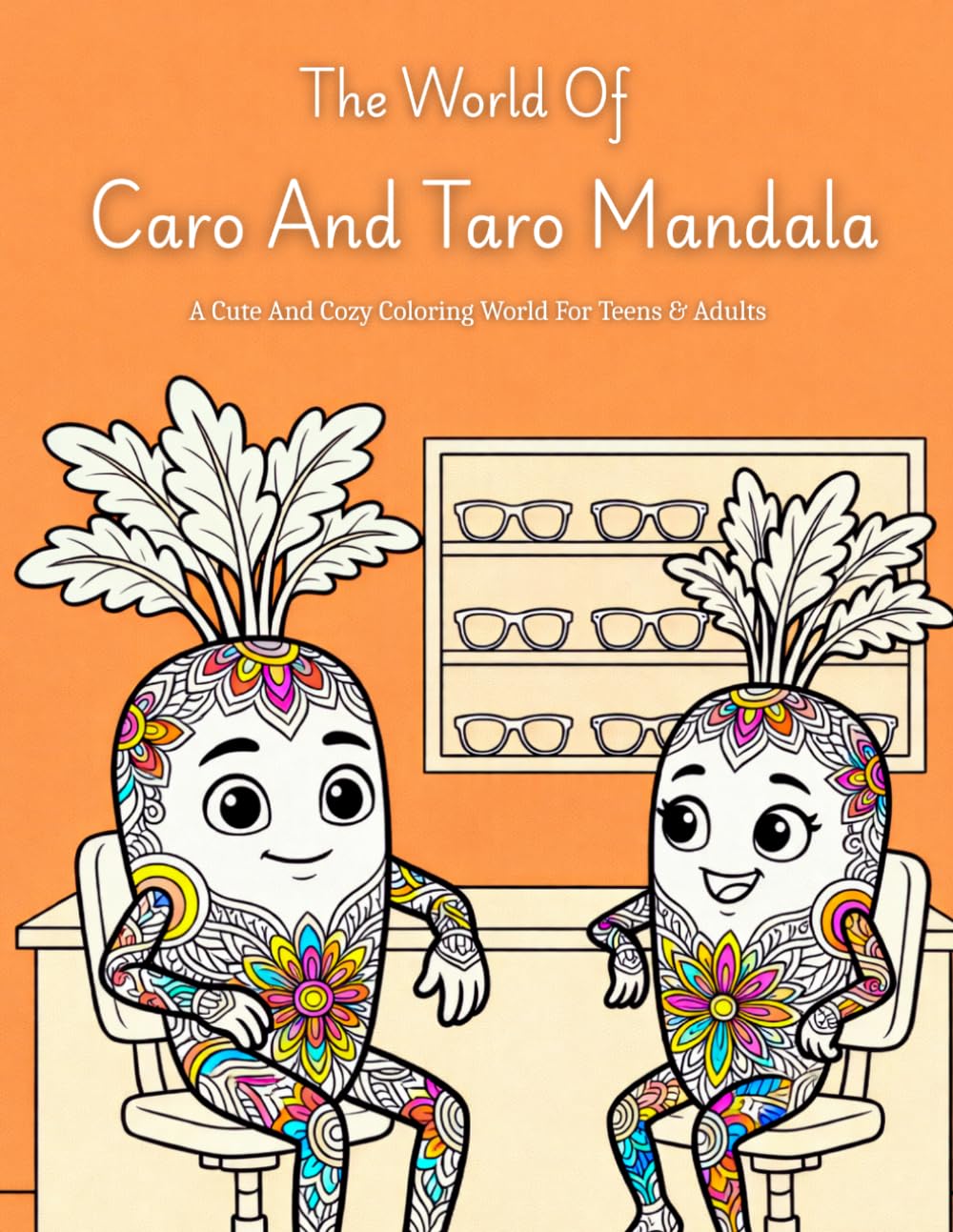 The World Of Caro And Taro Mandala: A Cute And Cozy Coloring World For Teens & Adults Designed To Relieve Stress, Calm Overthinking, Ease Anxiety, And Inspire Creative Relaxation