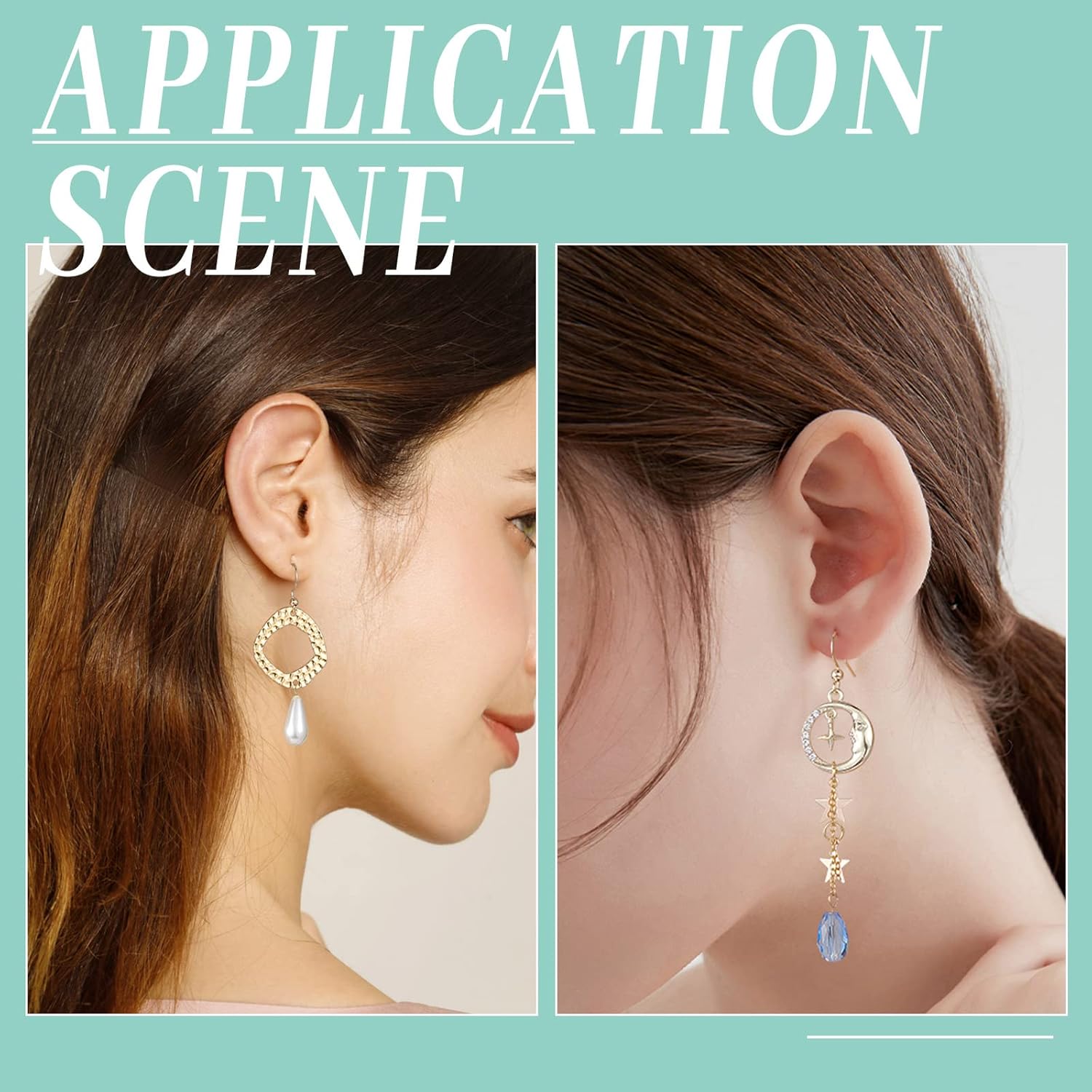 SUNNYCLUE 1 Box 100Pcs Real 18K Gold Plated French Earring Hooks Fish Hook Earrings Stainless Steel Ear Wires Ball Dot Earwires for Jewellery Making Women Adults DIY Dangle Earrings Crafts Supplies - Image 5